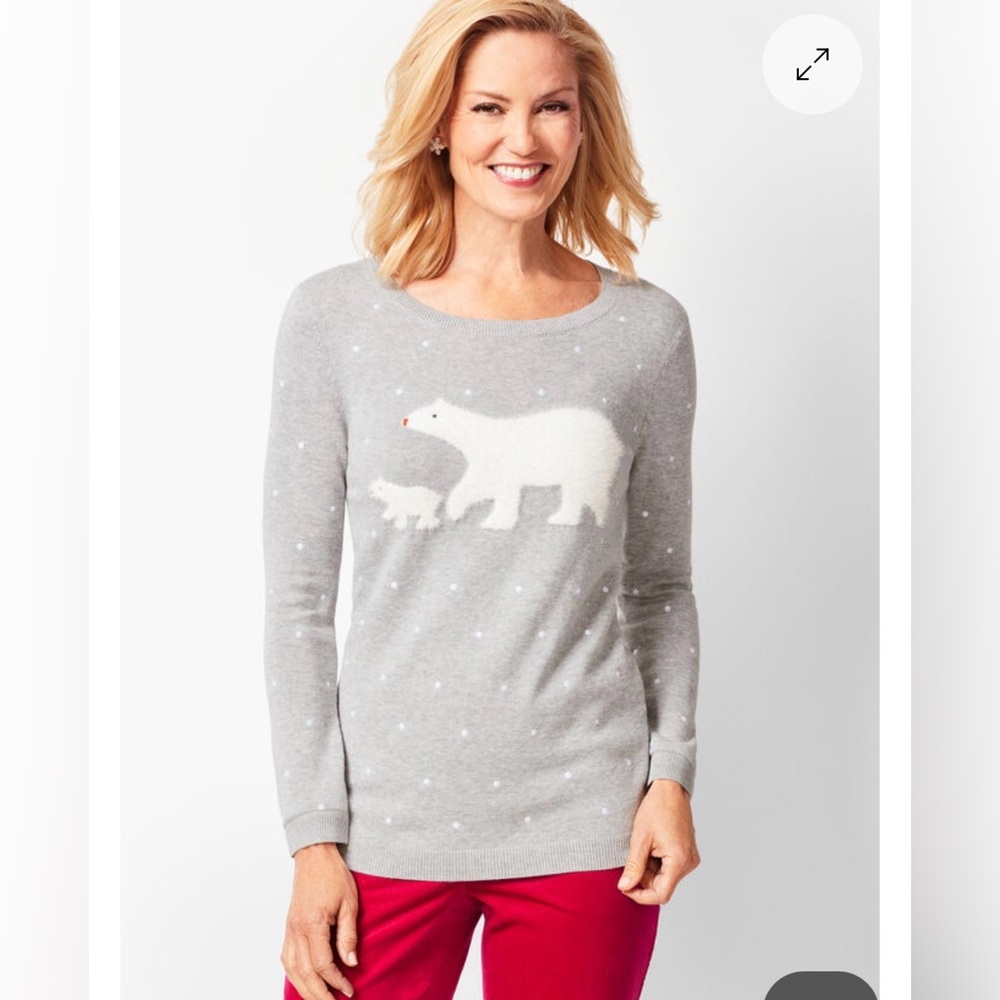 Talbots Polar Bear Snow Sweater
